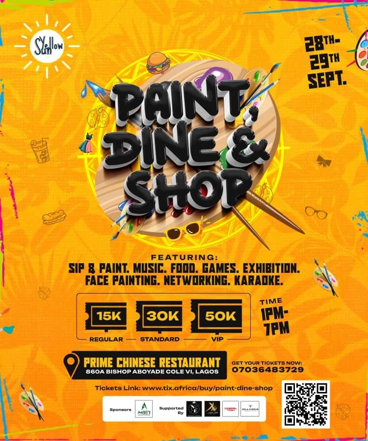 PAINT, DINE & SHOP 28TH \/ 29TH SEPTEMBER