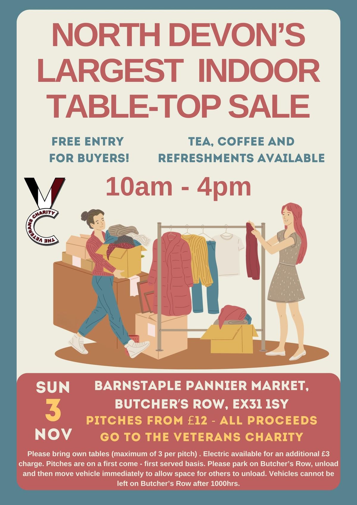 INDOOR TABLE-TOP SALE