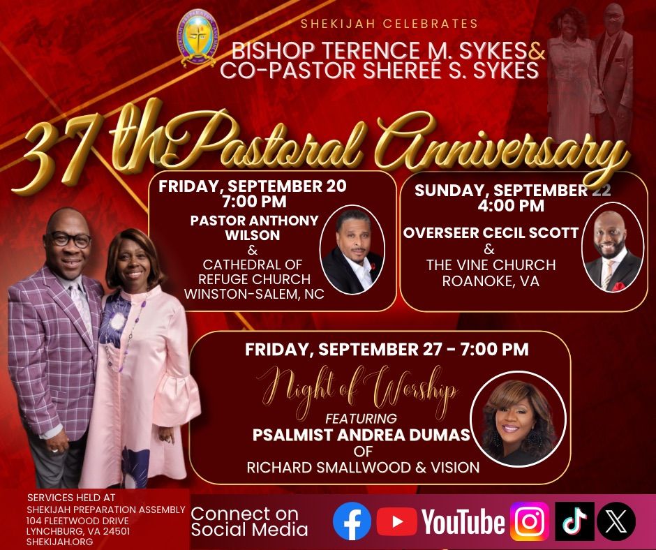 37th Pastoral Anniversary Celebration with Pastor A. Wilson