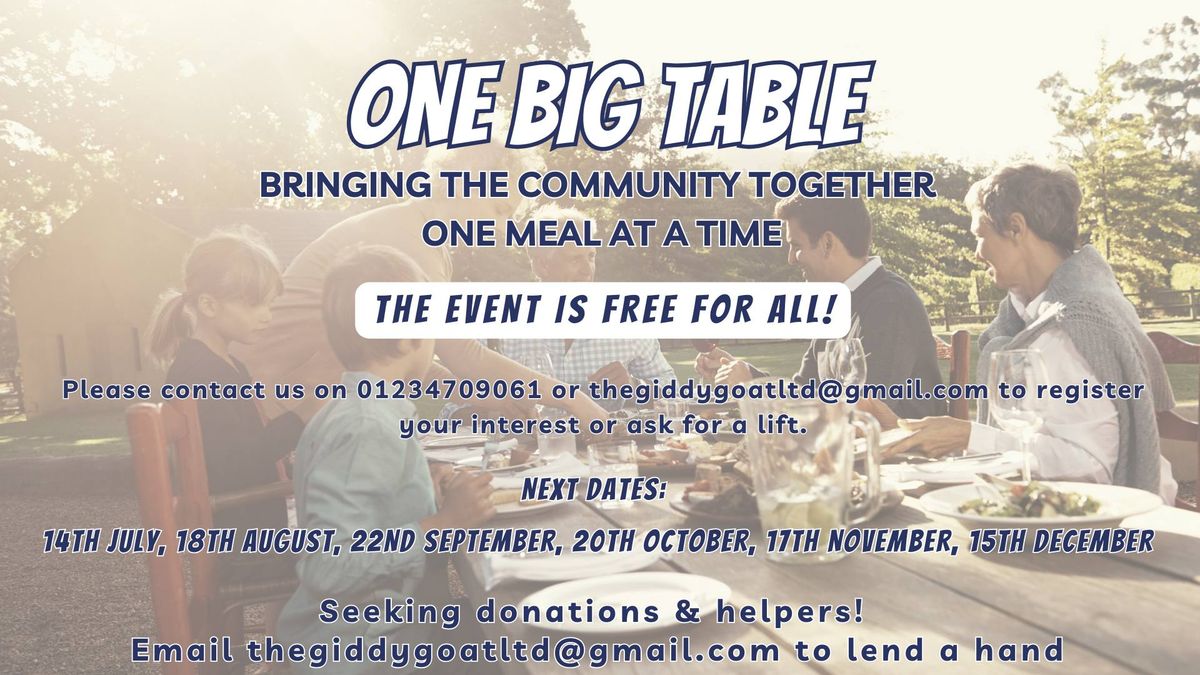 One Big Table - Community Supper