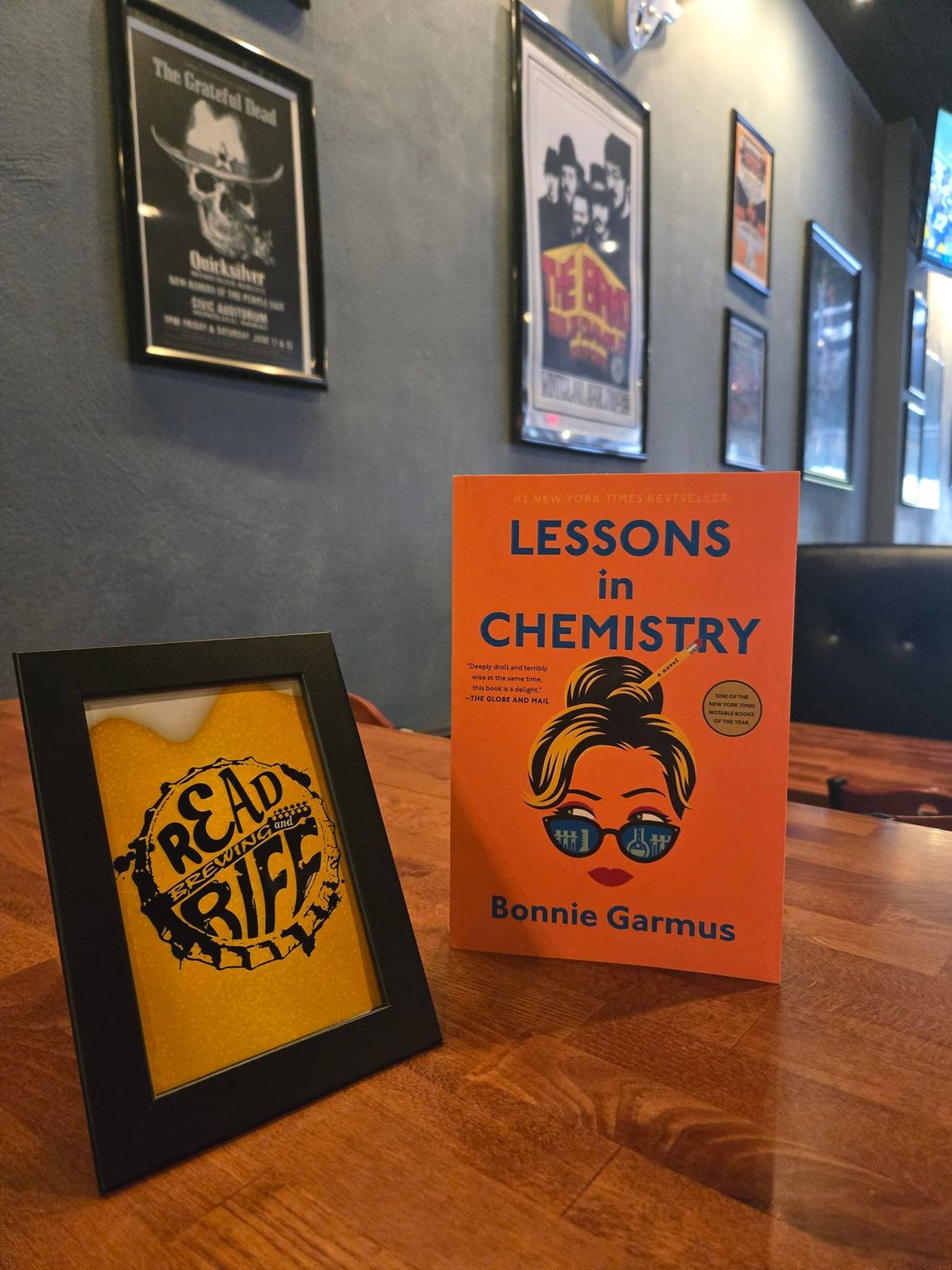 Read and Riff Book Club: Lessons in Chemistry by Bonnie Garmus