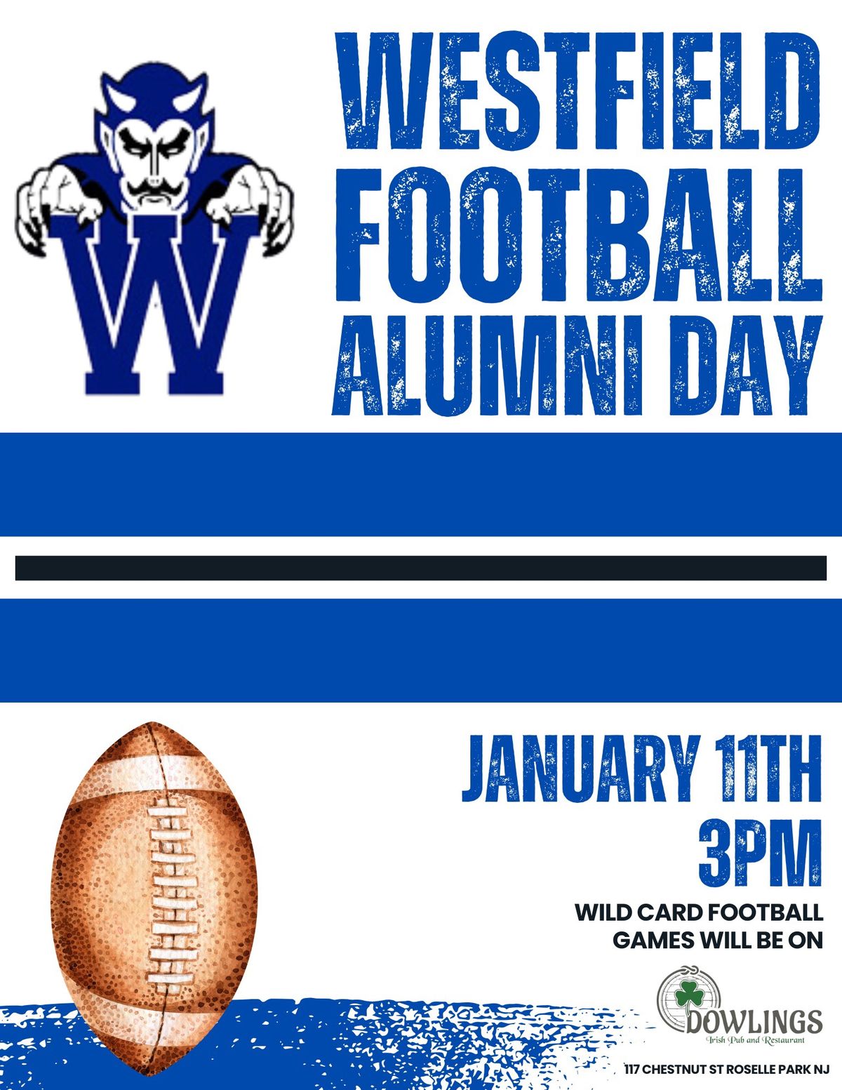 Westfield Football Alumni Day is back! \ud83c\udfc8