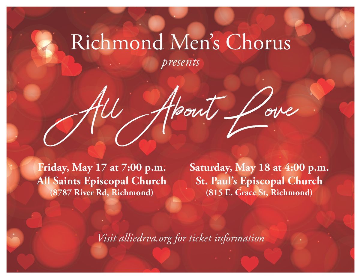 Richmond Men's Chorus presents: All About Love