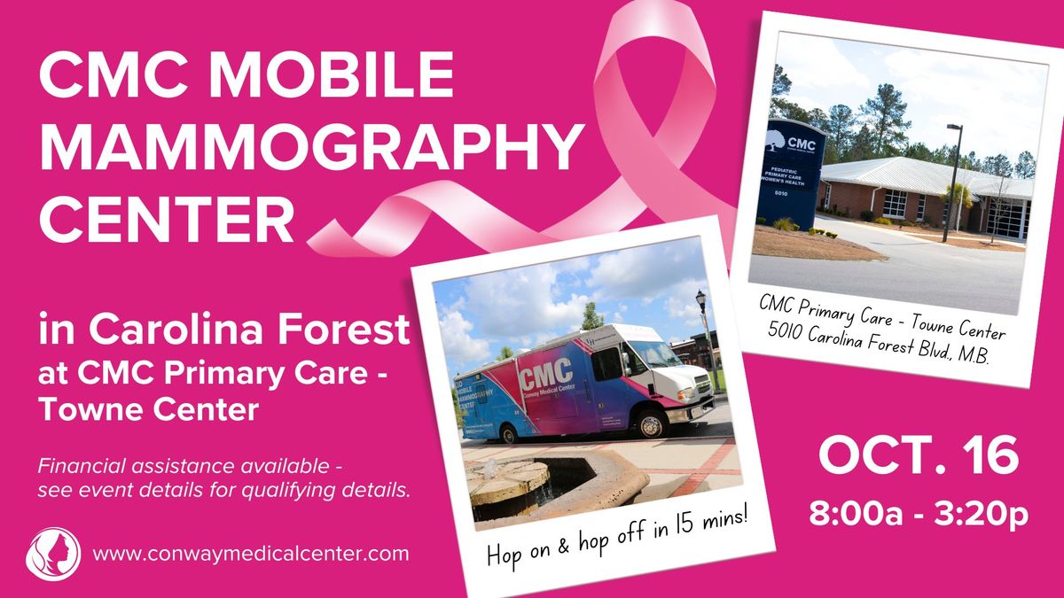 Get Your Mammogram in Carolina Forest!