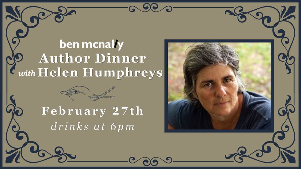 Dinner with Helen Humphreys