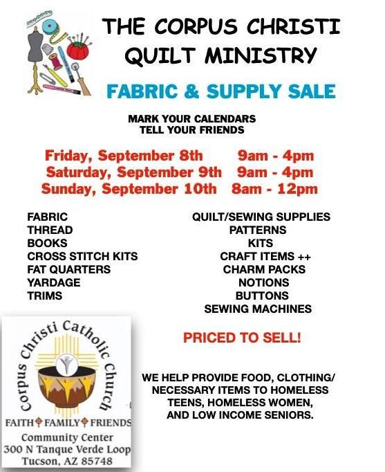 Corpus Christi Quilt Ministry Fabric Sale