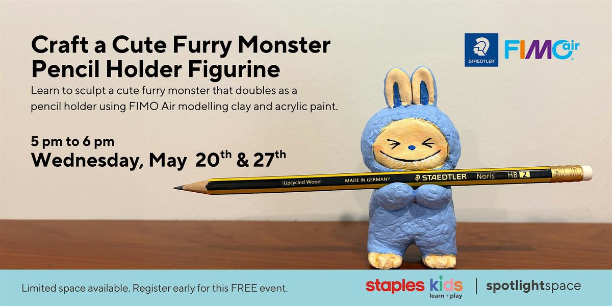 Craft a Cute Furry Monster Pencil Holder Figurine Store 131