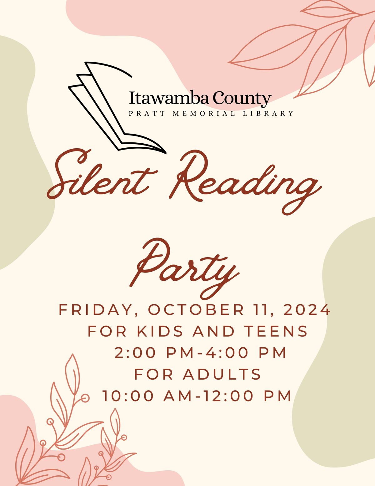 Silent Reading Party for Adults