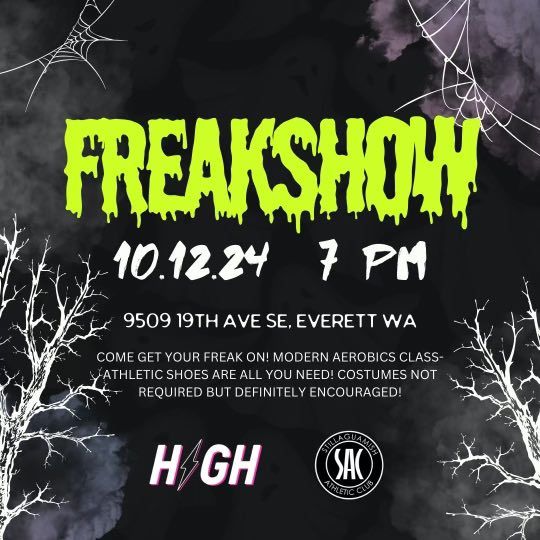 FREAKSHOW Halloween HIGH FITNESS event