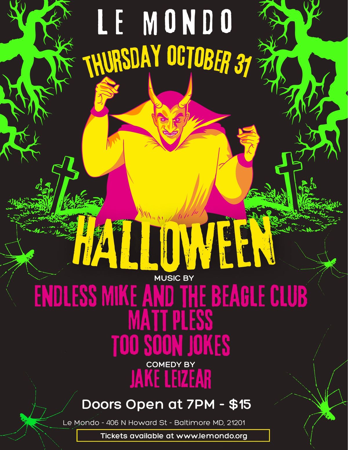 Halloween with Endless Mike and the Beagle Club, Matt Pless, and Too Soon Jokes