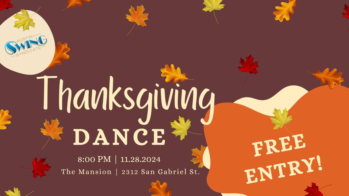 Thanksgiving Day Dance - Free Community Event