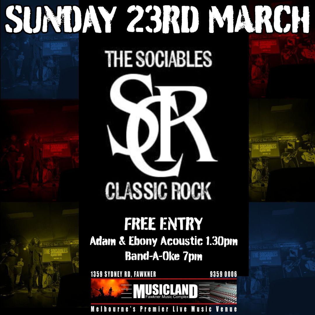 Sunday Fundays - The Sociables (Classic Rock)