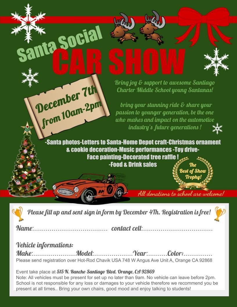 Santa Social CAR SHOW