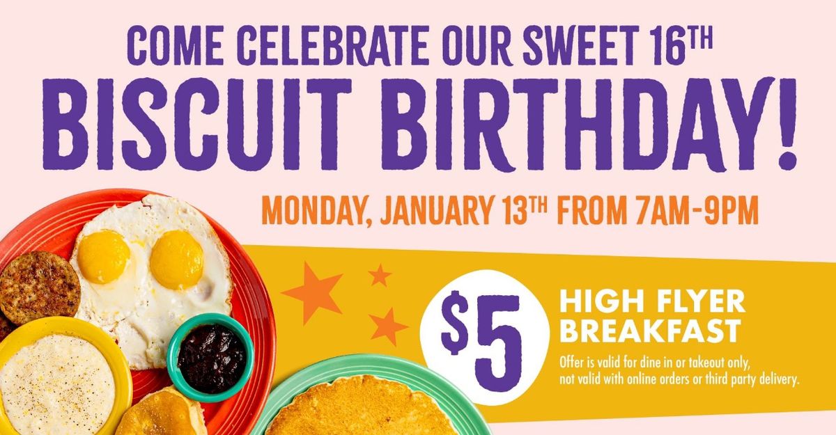 $5 High Flyer Breakfast To Celebrate 16 Years! 