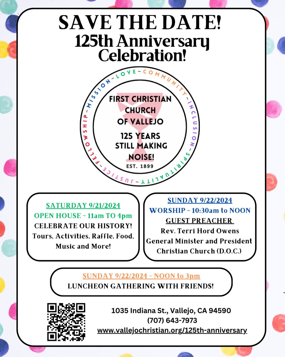 125th Anniversary Celebrations!