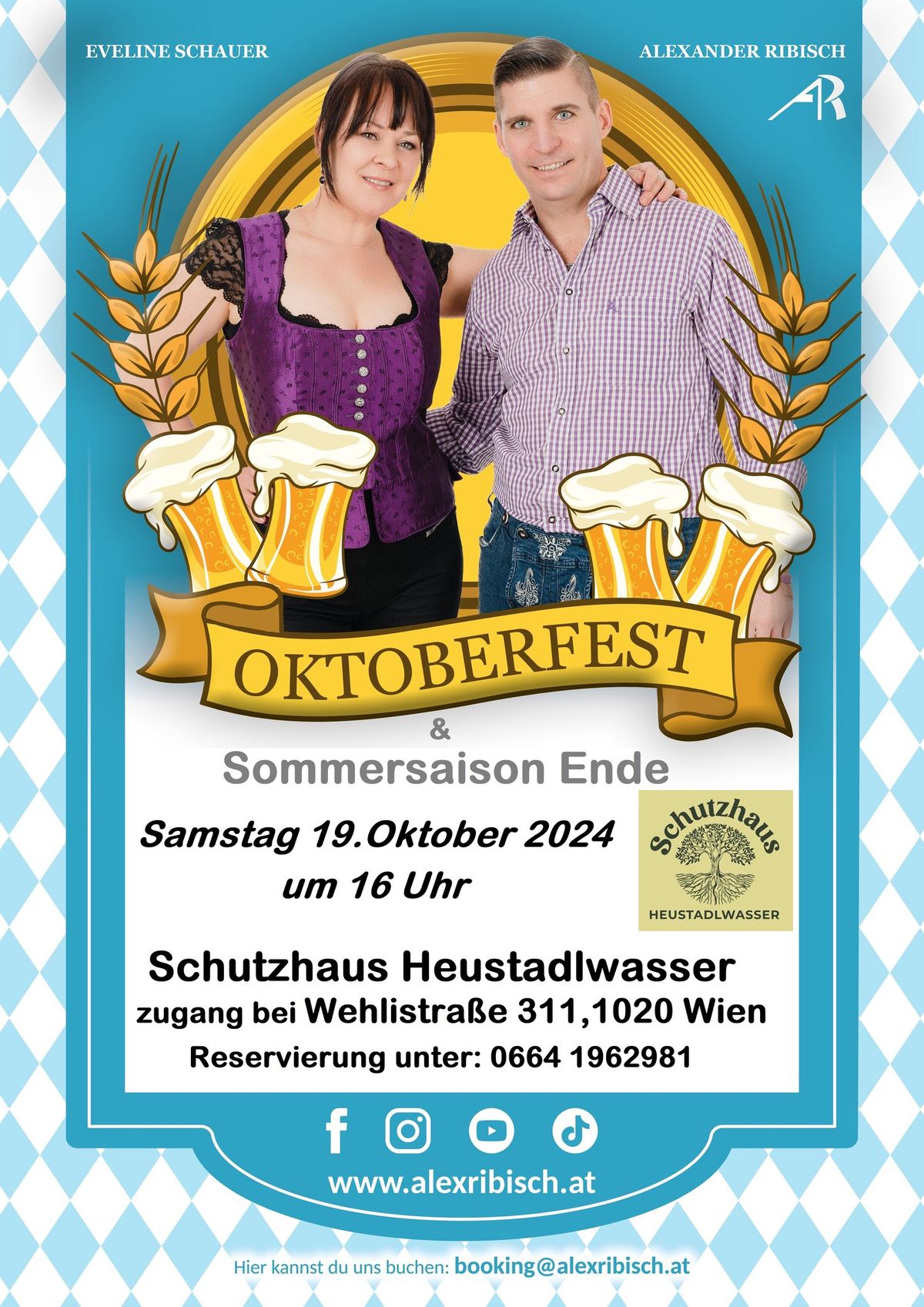 Oktoberfest im Schutzhaus Heustadlwasser mit dem Austro-Duo Alex Ribisch & Eveline Schauer LIVE