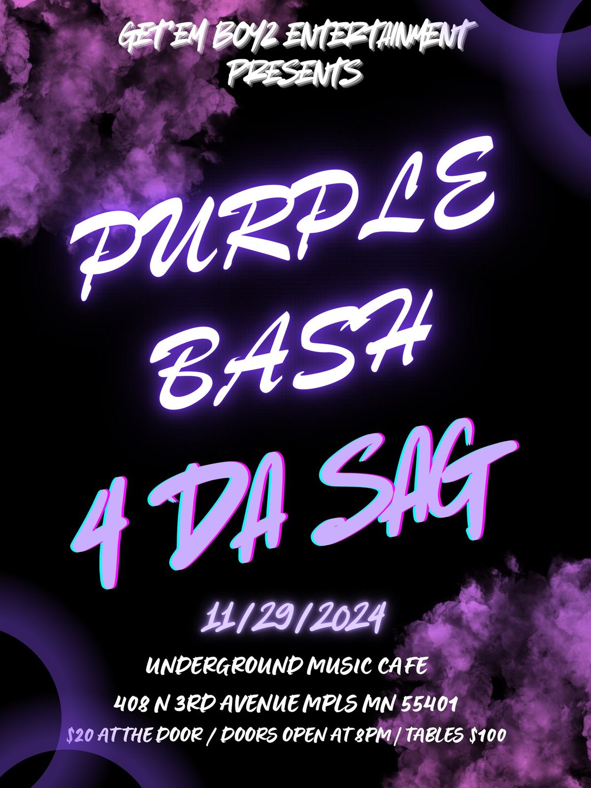 Purple bash for da Sag!!!