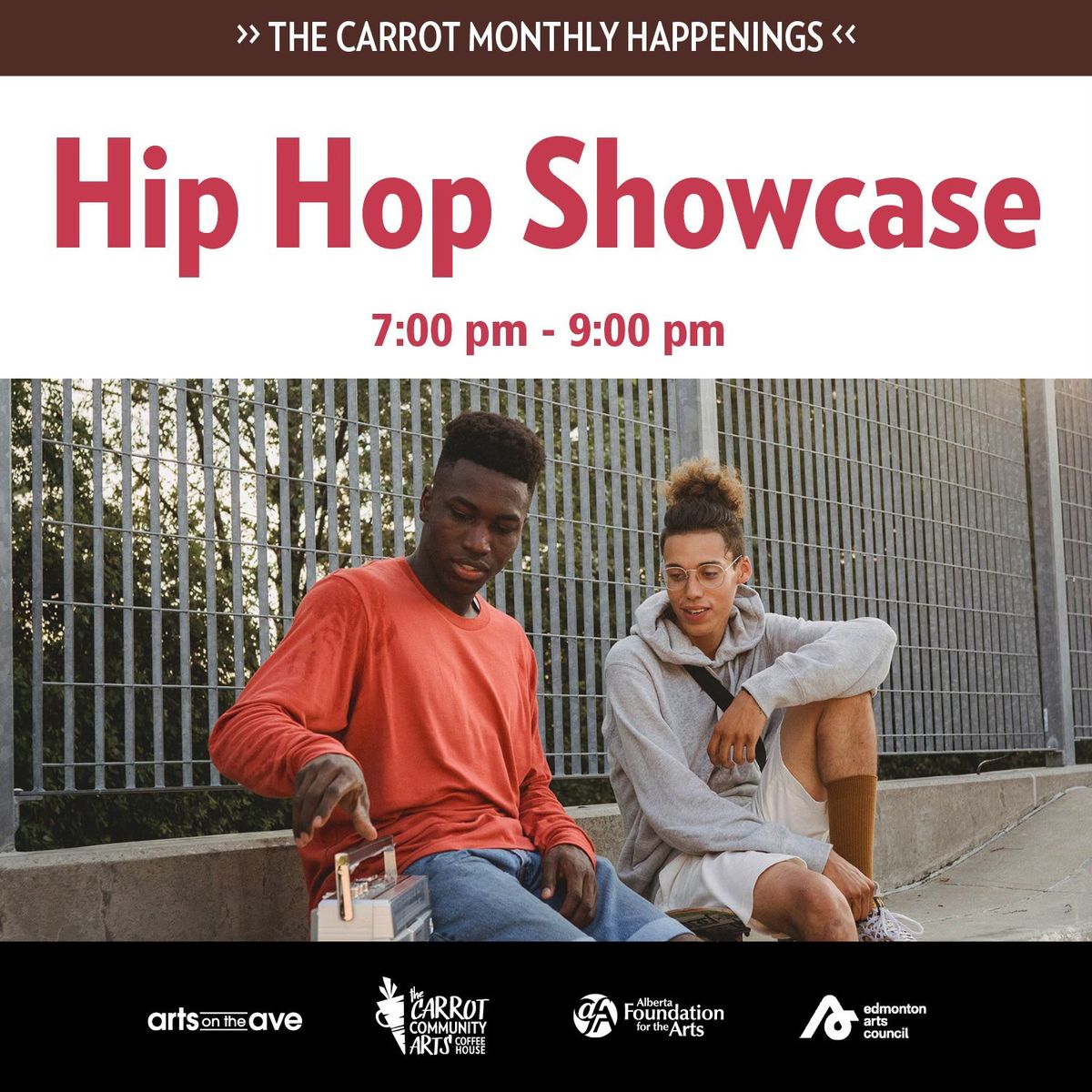 The Carrot Community Arts Coffeehouse Hip Hop Night