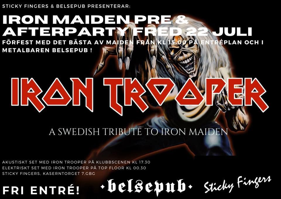 Iron Maiden pre & afterparty!