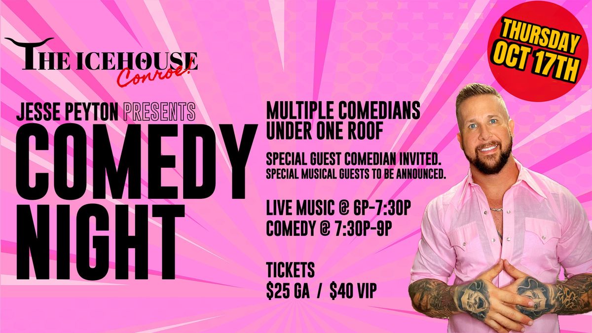 Jessy Peyton Comedy Night, OCT 17th Get ready for a night full of laughter and entertainment.