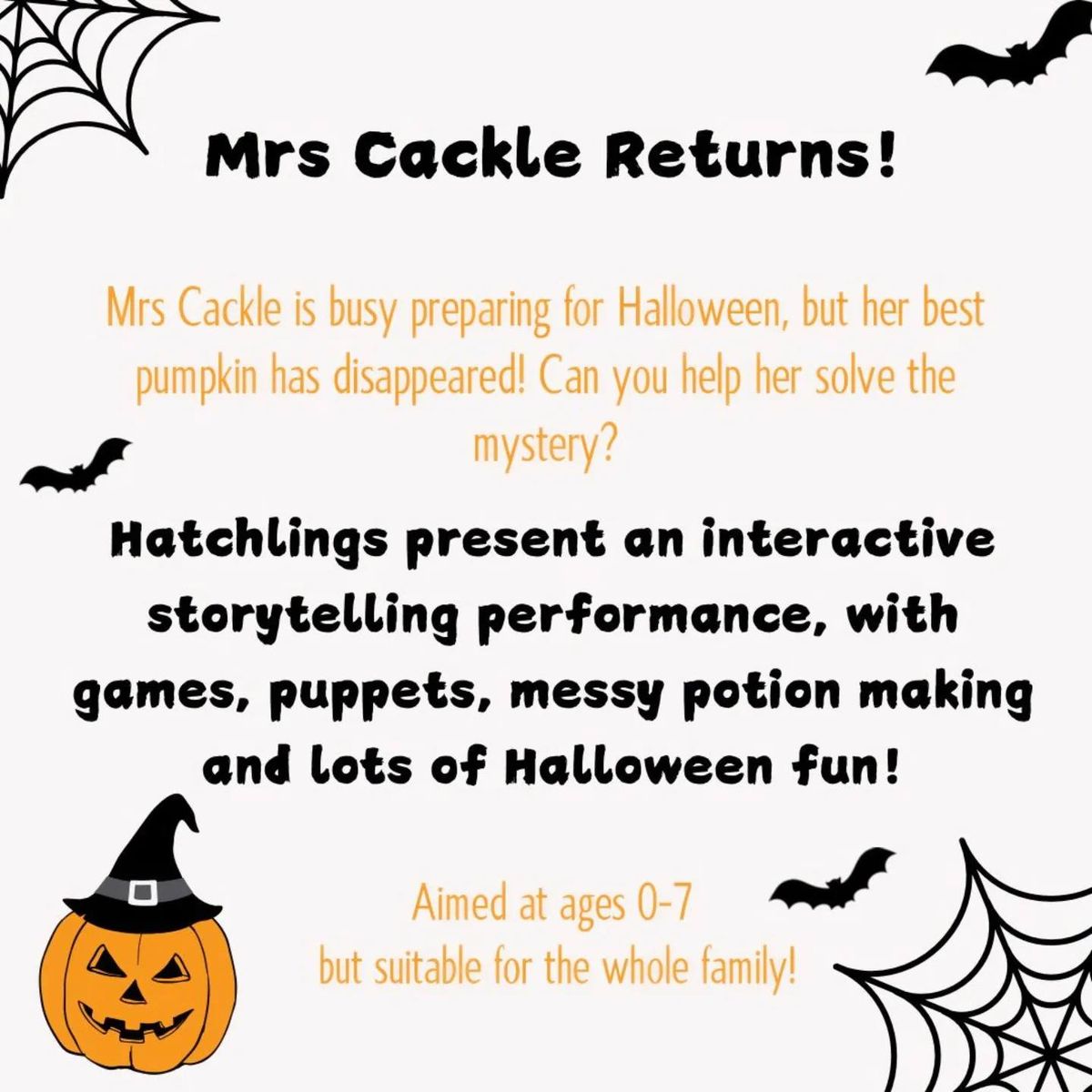 Mrs Cackle Returns!