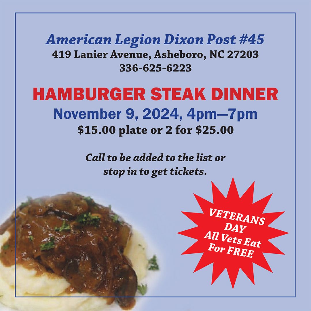 HAMBURGER STEAK DINNER