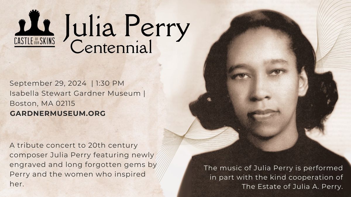 Julia Perry Centennial Concert - Gardner Museum