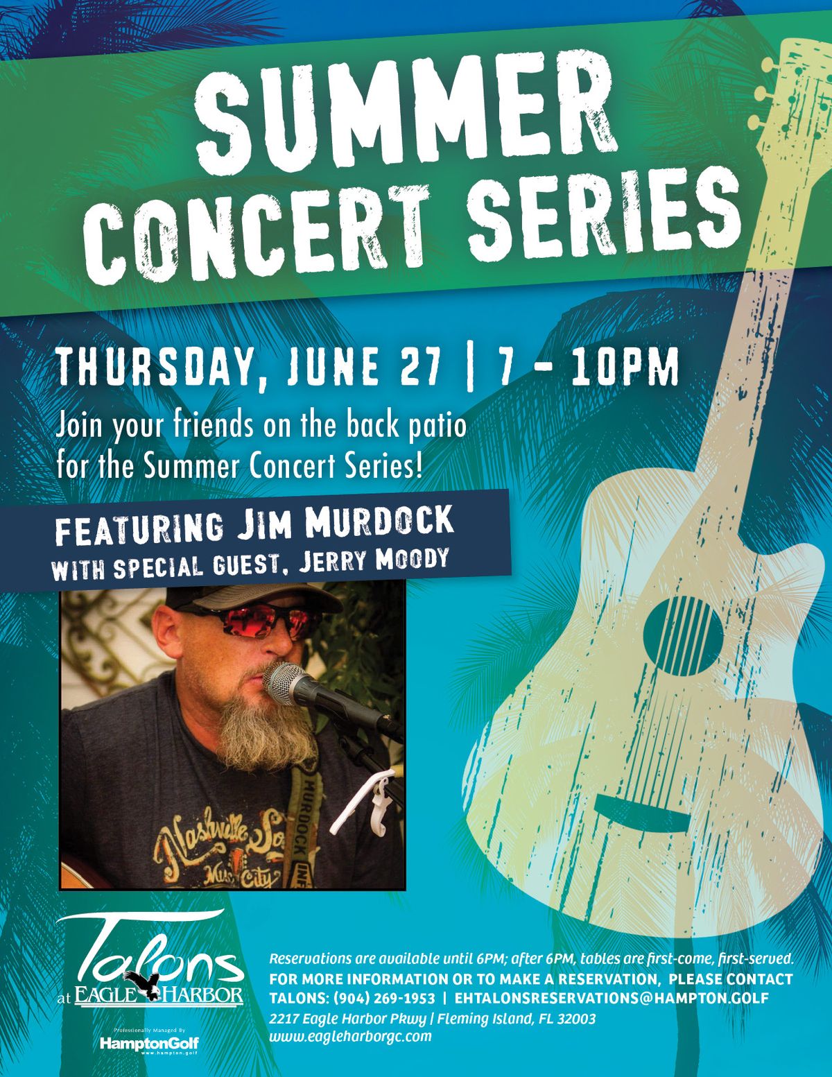 Summer Concert Series: Jim Murdock with Special Guest, Jerry Moody