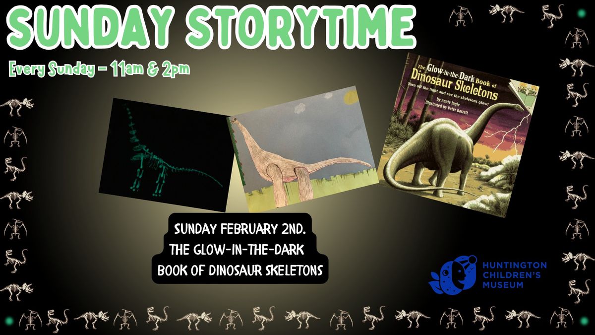 Sunday Storytime: The Glow in the Dark Book of Dinosaur Skeletons