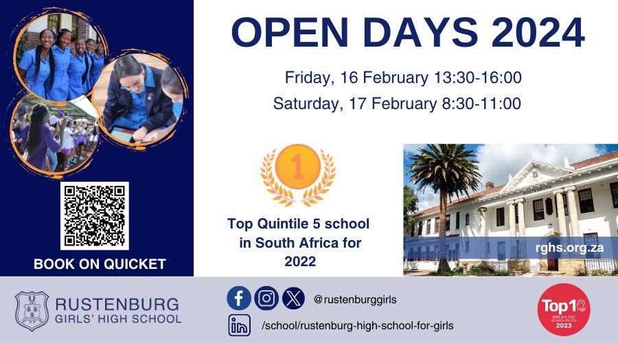Rustenburg Girls' High School 2024 Open Days