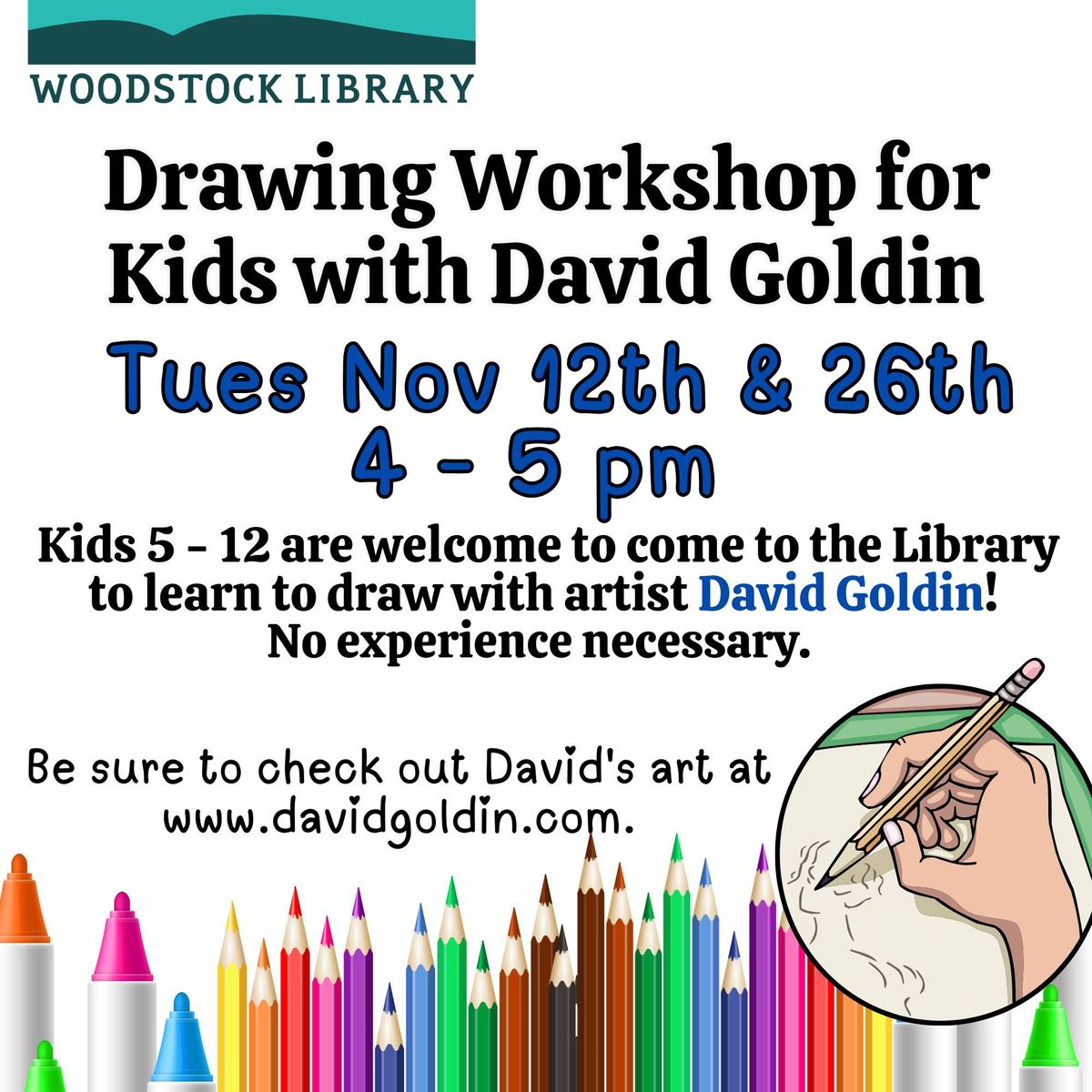 Drawing Workshop for Kids with David Goldin