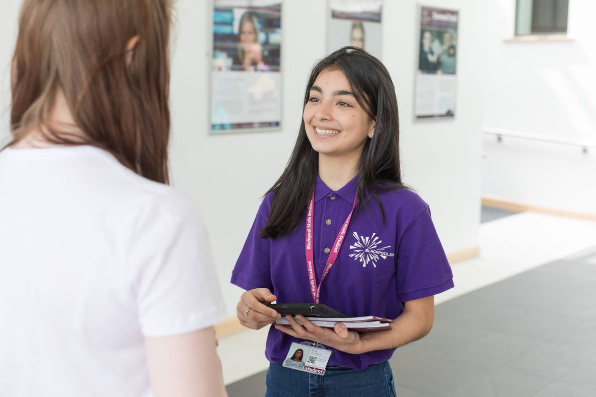 Blackpool Sixth Open Evening - Wednesday 16th October