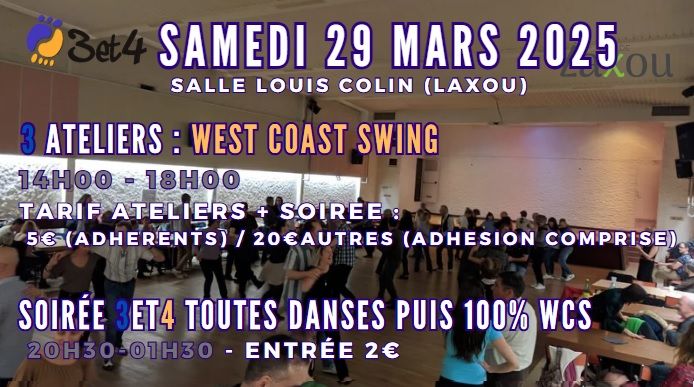 Ateliers West Coast Swing avec Marie et Gilles