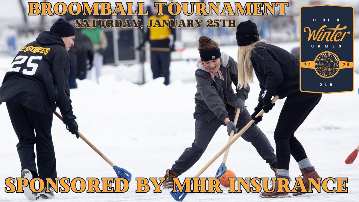 Broomball Tournament sponsored by MHR Insurance 