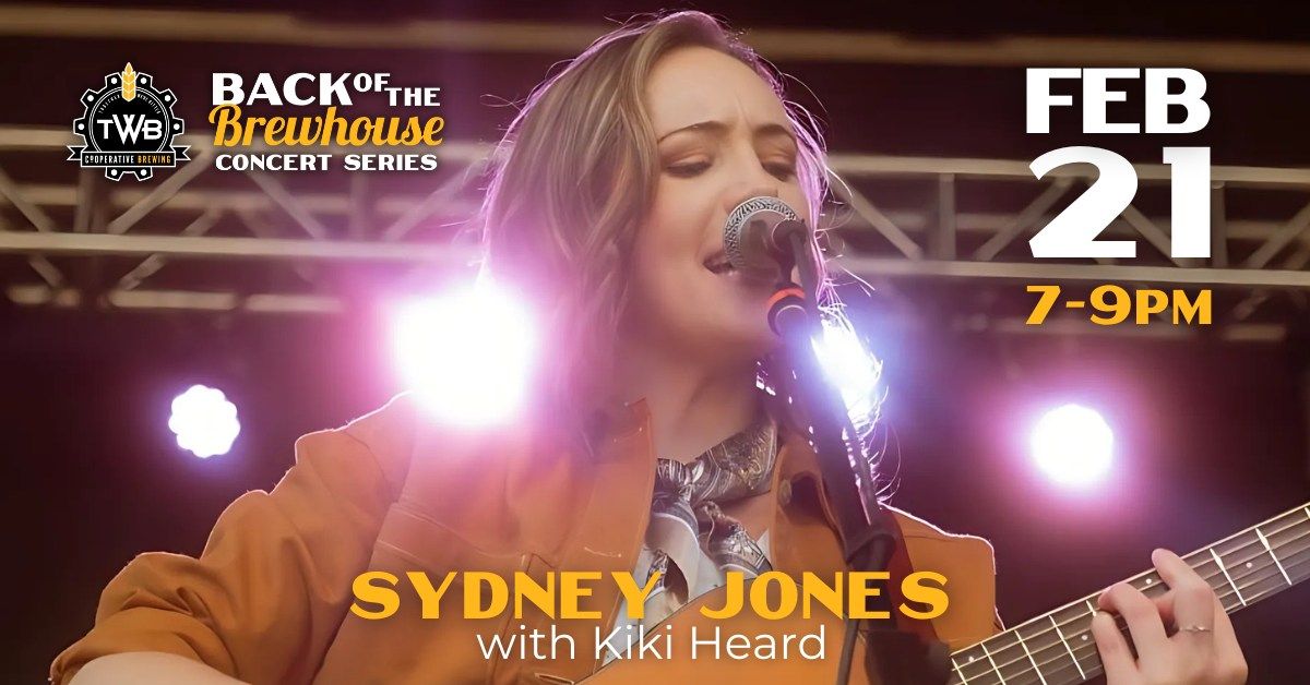 Back of the Brewhouse Concert: Sydney Jones