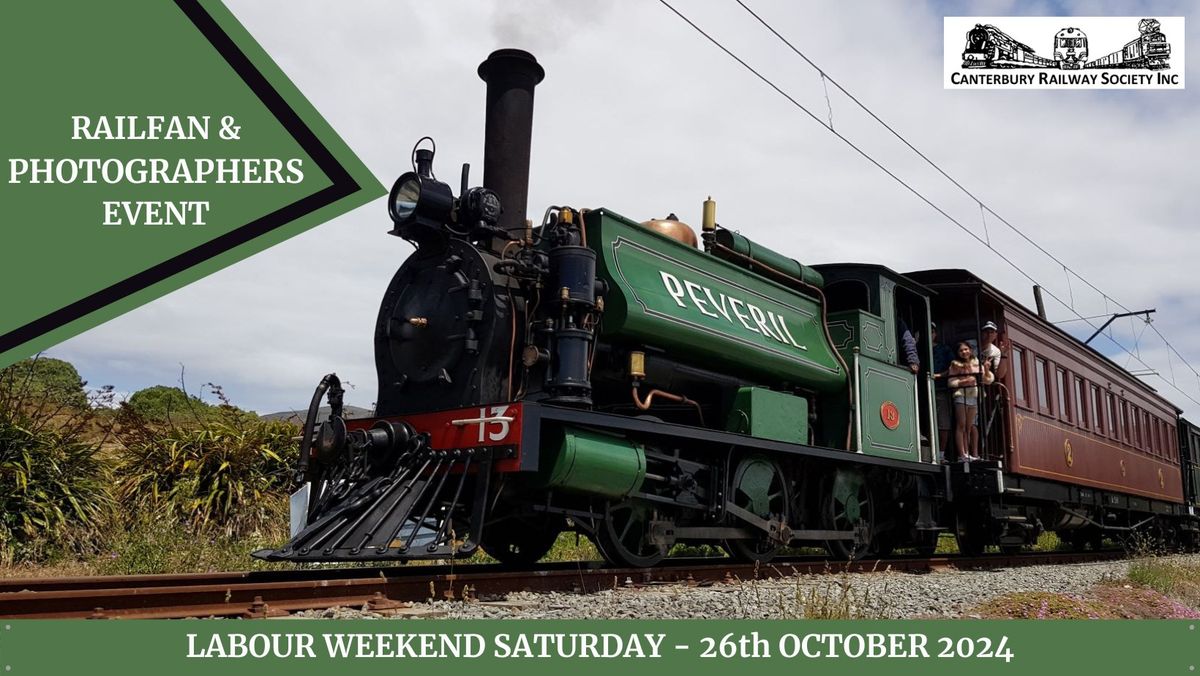 Labour Weekend Saturday - Ferrymead Railway Collection 60th Anniversary Railfans & Photographers Day