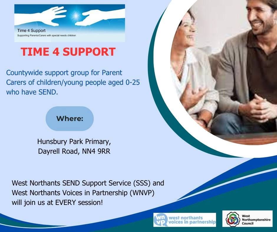 Time 4 Support Coffee Morning with WNVP & SSS 9:30-11:00