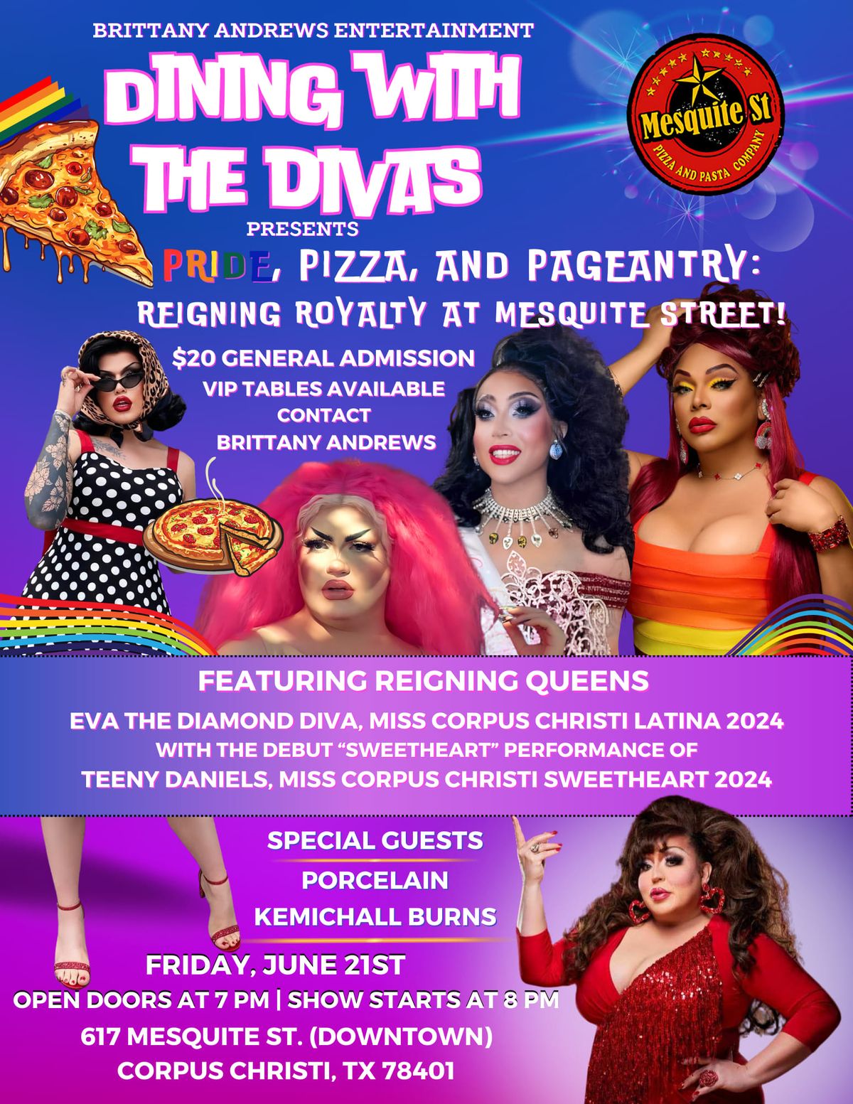 Dining with the Divas: PRIDE, PIZZA & PAGEANTRY