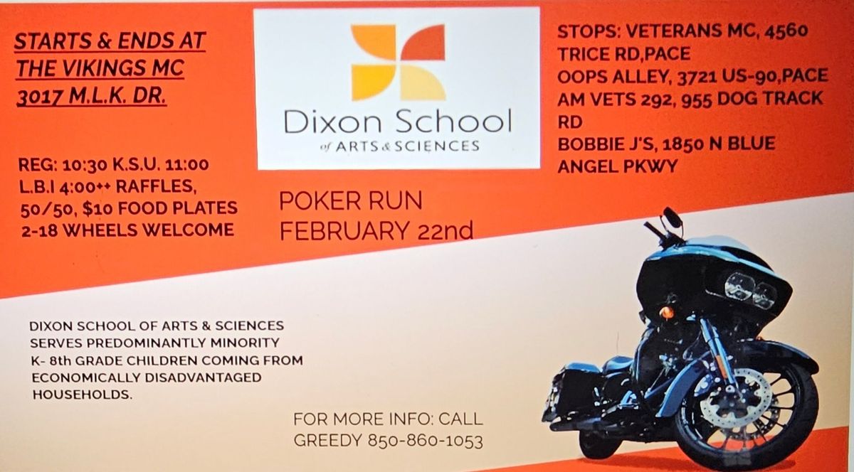 Poker Run For Dixon 