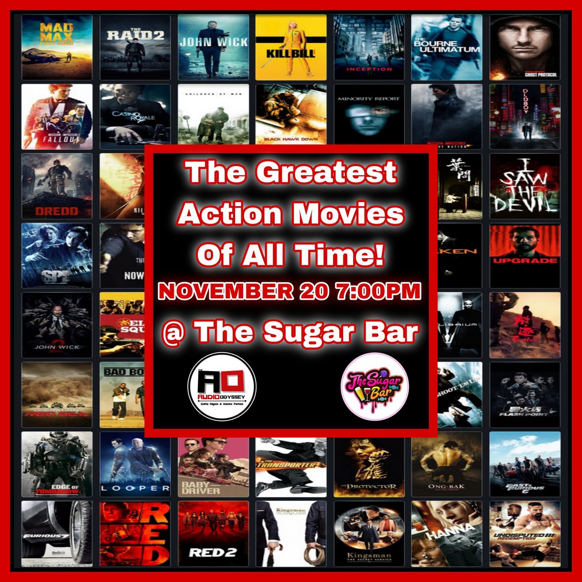 Action Movies Trivia Night 