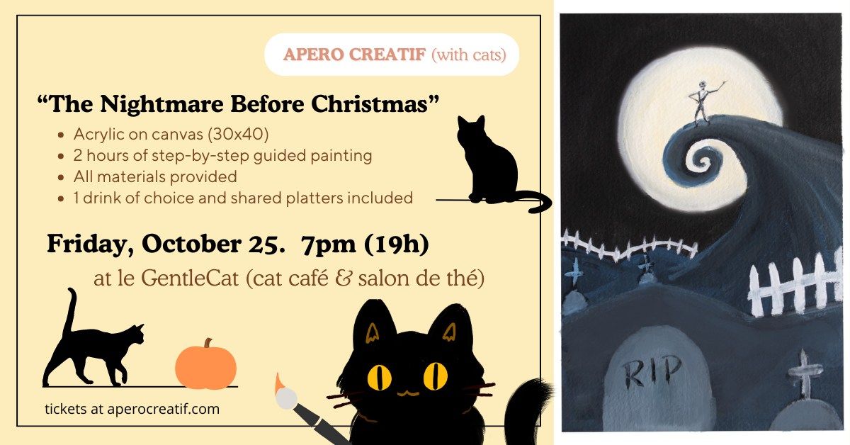 Paint with cats: "The Nightmare before Christmas"