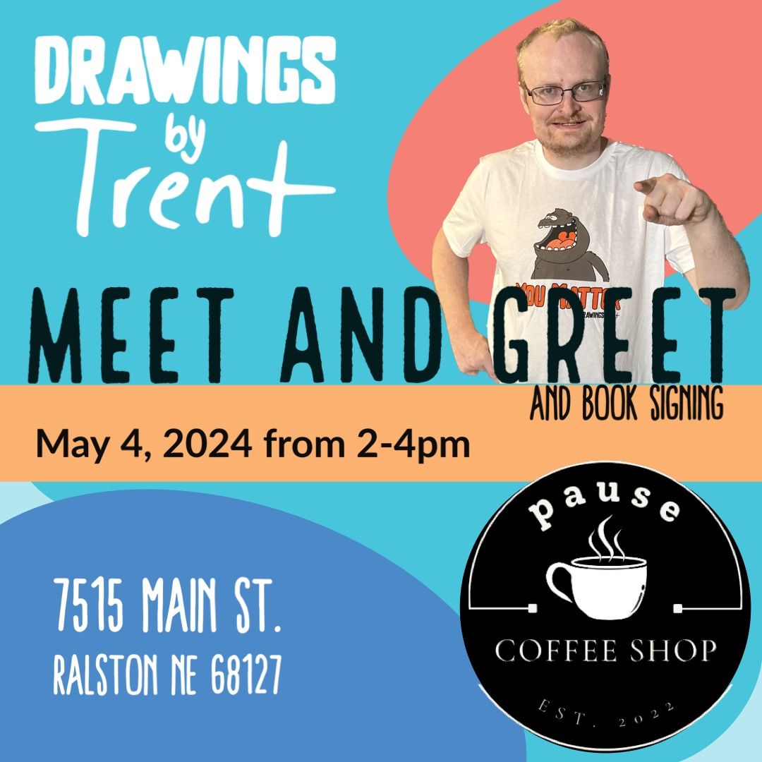 Trent Meet & Greet at Pause Coffee Shop in Omaha Nebraska