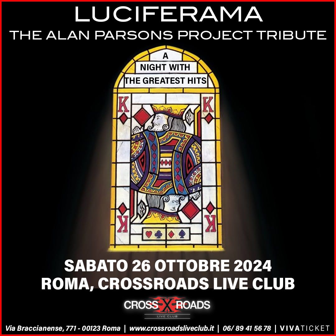 LUCIFERAMA - The Alan Parsons Project tribute | Roma, CrossRoads Live Club