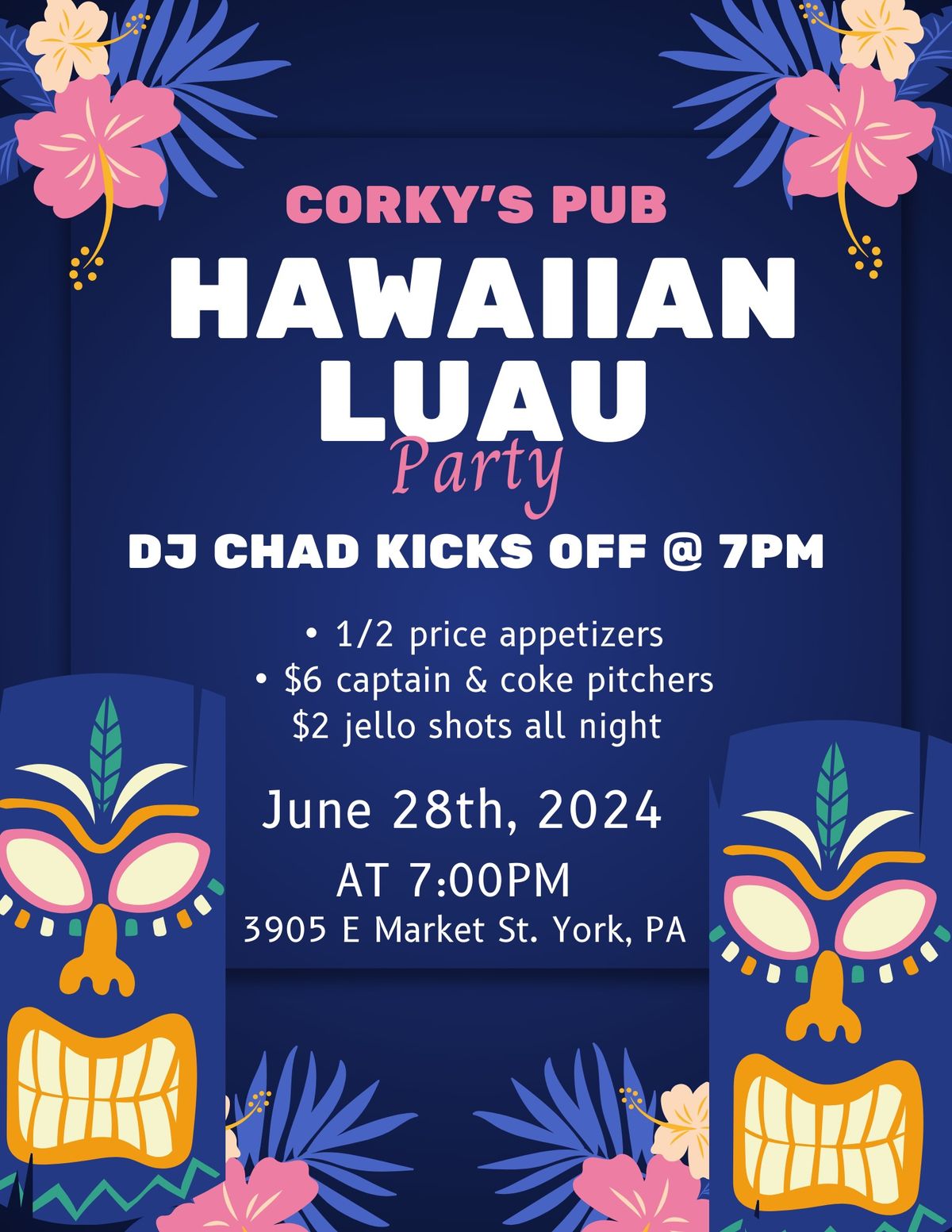 Hawaiian Luau Party with Dj Chad