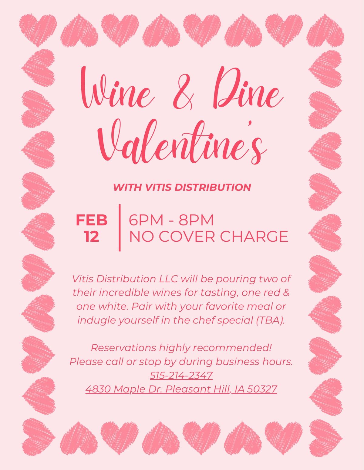 Valentine\u2019s Wine Tasting