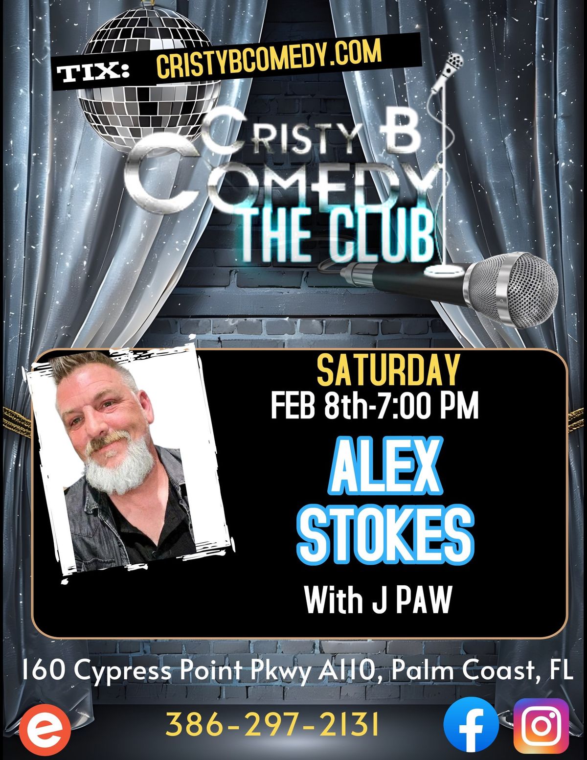 Saturday night Comedy with ALEX STOKES