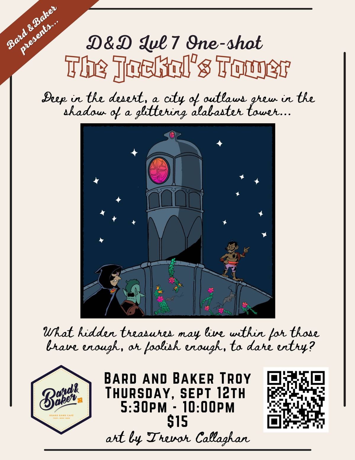 D&D Lvl 7 One Shot Adventure: 'The Jackal's Tower'