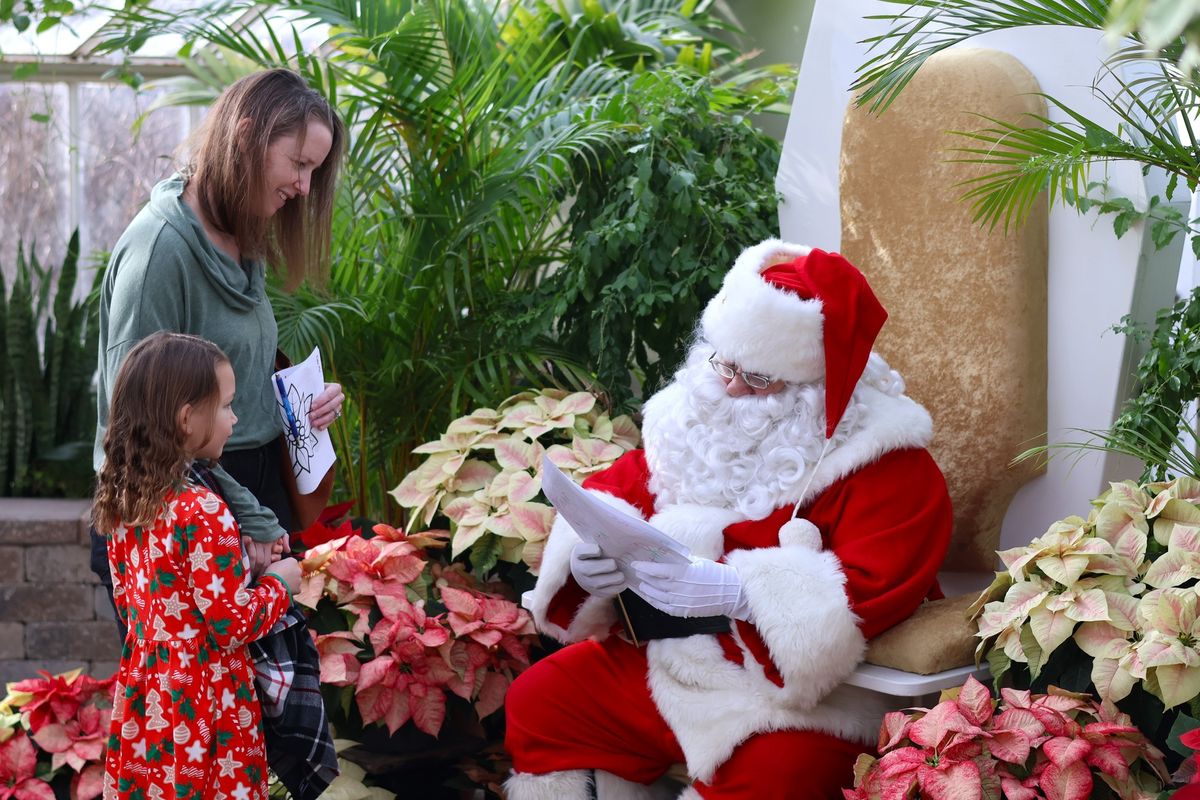 Santa at the Botanical Gardens