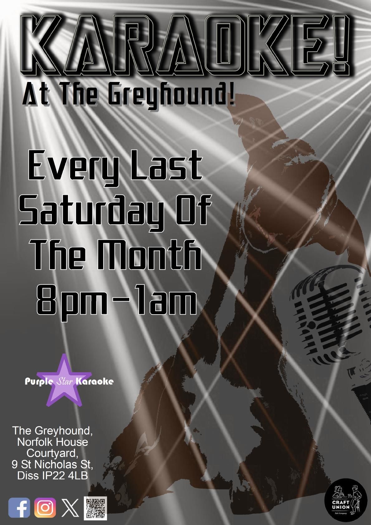 Karaoke At The Greyhound, Diss 