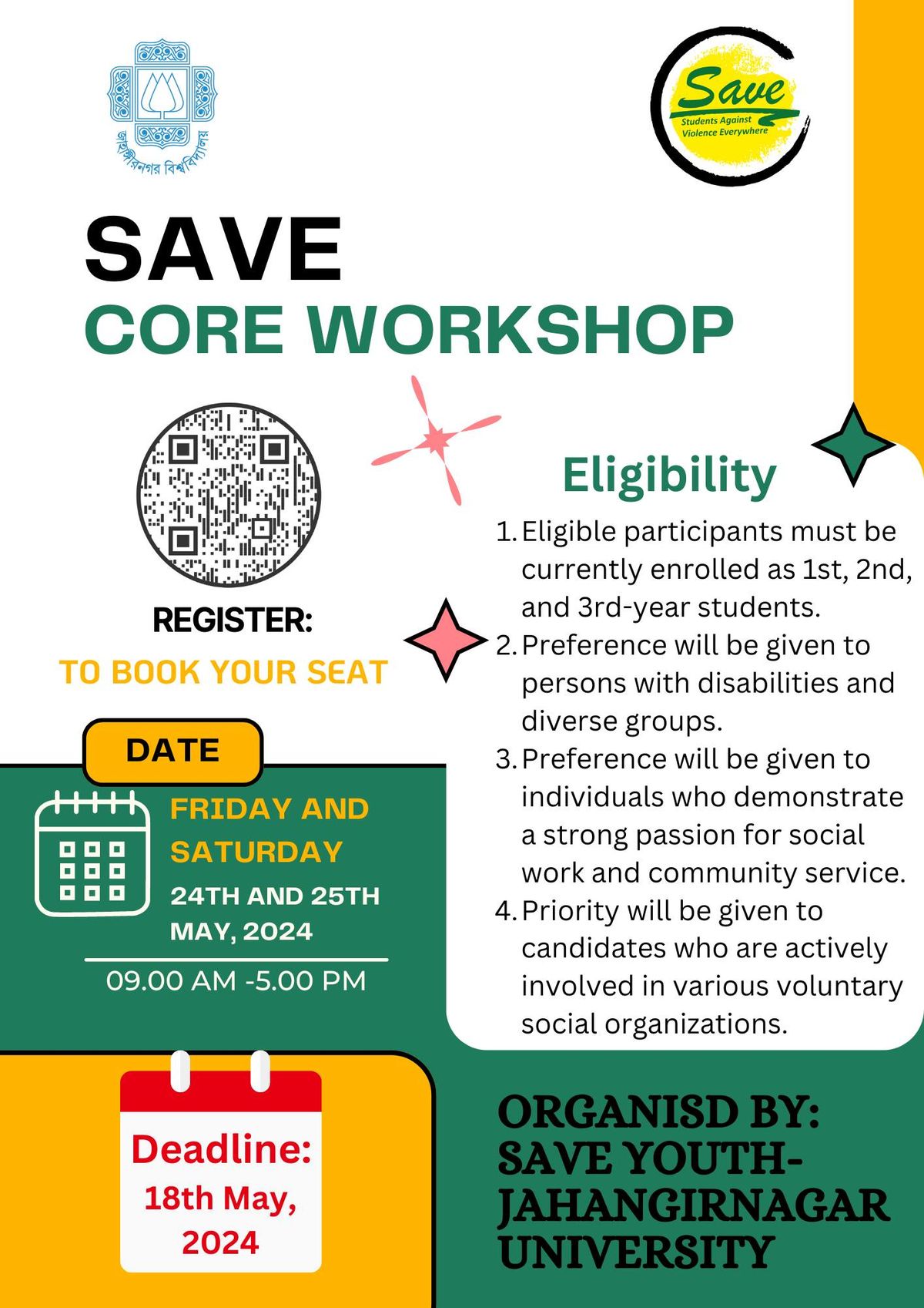 SAVE Youth Core Workshop